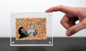 Mother And Baby Art Collage Created On Small Vintage Photography - Naomi Vona Art
