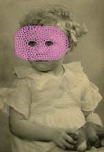 Cargar imagen en el visor de la galería, Vintage Style Collage Art Print Of A Baby Girl Retro Portrait - Naomi Vona Art
