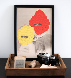 Surreal Dada Fine Art Print, Poster Portrait Collage - Naomi Vona Art