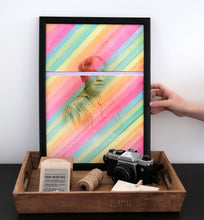 Cargar imagen en el visor de la galería, Rainbow Collage Giclee Fine Art Print, Surreal And Dada Artwork - Naomi Vona Art

