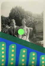 Carica l&#39;immagine nel visualizzatore di Gallery, Happy Couple Art Collage On Young Smiling People Portrait - Naomi Vona Art
