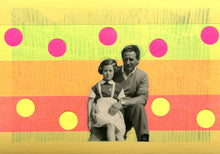 Cargar imagen en el visor de la galería, Father And Daughter Art Image Altered With Pens - Naomi Vona Art
