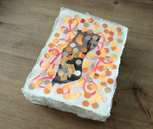 Cargar imagen en el visor de la galería, Tiny Fluorescent Collage On Cotton Rag Paper - Naomi Vona Art
