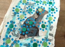 Load image into Gallery viewer, Affordable Mixed Media Art Collage On Cotton Rag Paper - Naomi Vona Art
