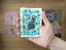 将图片加载到图库查看器，Affordable Mixed Media Art Collage On Cotton Rag Paper - Naomi Vona Art
