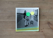 Carica l&#39;immagine nel visualizzatore di Gallery, Neon Contemporary Tiny Art On Vintage Kids Portrait - Naomi Vona Art
