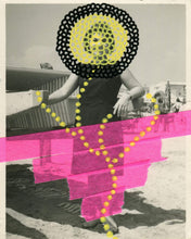 将图片加载到图库查看器，Vintage Art Collage On Retro Woman Manipulated Photo - Naomi Vona Art
