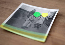 Charger l&#39;image dans la galerie, Neon Contemporary Tiny Art On Vintage Kids Portrait - Naomi Vona Art
