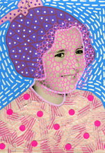 Charger l&#39;image dans la galerie, Fine Art Print Of Vintage Baby Girl Portrait Collage - Naomi Vona Art
