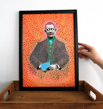 将图片加载到图库查看器，Contemporary Collage, Wall Art Print Of Retro Gentleman - Naomi Vona Art
