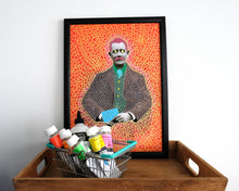 Load image into Gallery viewer, Contemporary Collage, Wall Art Print Of Retro Gentleman - Naomi Vona Art
