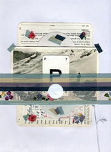 Cargar imagen en el visor de la galería, Vintage Mixed Media Landscape Collage - Naomi Vona Art
