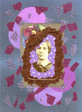 Load image into Gallery viewer, Collage Nostalgia On Vintage Woman Photography Portrait - Naomi Vona Art
