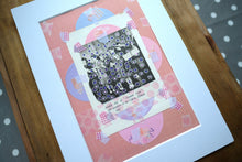 Load image into Gallery viewer, Pink And Violet Art, Paper Ephemera Collage Creation - Naomi Vona Art
