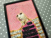 Carica l&#39;immagine nel visualizzatore di Gallery, Large pop art print, neon portrait of a woman, available up to A2 - Naomi Vona Art
