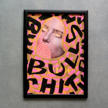 Carica l&#39;immagine nel visualizzatore di Gallery, Modern contemporary wall art decor, pink, orange and black giclée print - Naomi Vona Art
