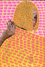 将图片加载到图库查看器，Neon Yellow, Orange And Pink Contemporary Giclée Art Print - Naomi Vona Art
