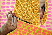 Cargar imagen en el visor de la galería, Neon Yellow, Orange And Pink Contemporary Giclée Art Print - Naomi Vona Art

