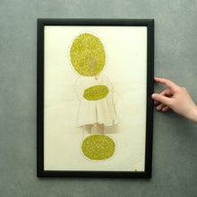 Load image into Gallery viewer, Vintage Style Print Of A Baby, Golden And Cream Artwork - Naomi Vona Art
