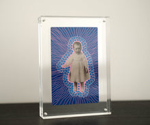 Cargar imagen en el visor de la galería, Original Artwork On Altered Vintage Baby Portrait - Naomi Vona Art
