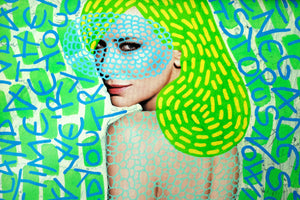 Contemporary Art Print Of Manipulated Fashion Portrait - Naomi Vona Art