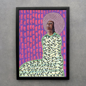Cool feminist posters in pink, purple and yellow, different formats available - Naomi Vona Art