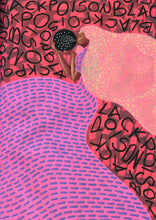 Cargar imagen en el visor de la galería, Original Giclee Wall Art Gift Idea, Pink And Red Illustration Poster - Naomi Vona Art
