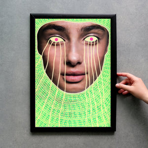 Neon Surreal Dada Fine Art Print - Naomi Vona Art