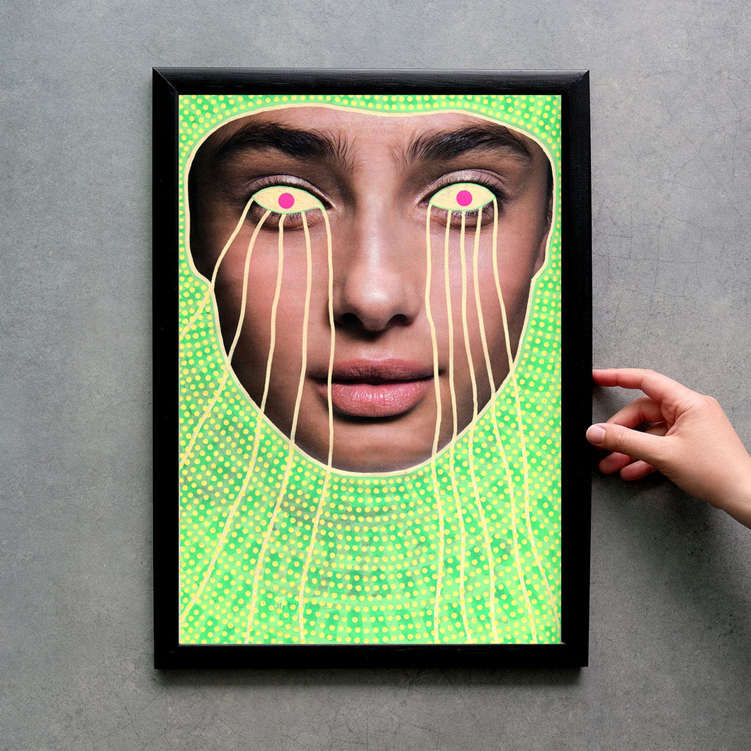 Neon Surreal Dada Fine Art Print - Naomi Vona Art