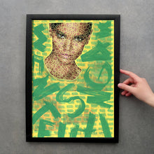 Load image into Gallery viewer, Green And Yellow Fashion Fine Art Photo, Altered Fashion Print - Naomi Vona Art
