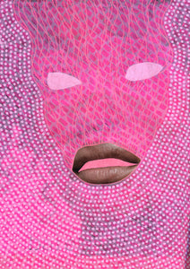 Neon Pink Customisable Made To Order Giclee Fine Art Print - Naomi Vona Art