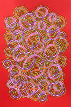 将图片加载到图库查看器，Abstract Composition Realised On Red Paper - Naomi Vona Art
