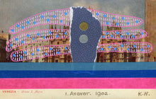 Cargar imagen en el visor de la galería, Vintage Venice Postcard Art Collage - Naomi Vona Art
