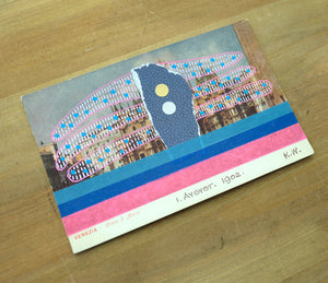 Vintage Venice Postcard Art Collage - Naomi Vona Art
