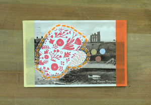 Retro Altered Vintage Postcard Of The Haven In Tynemouth Uk - Naomi Vona Art