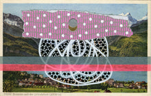 Cargar imagen en el visor de la galería, Original Art Collage On Vintage Photo Of Uri Rotstock Mountain - Naomi Vona Art
