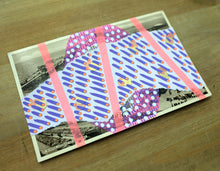 Cargar imagen en el visor de la galería, Old Vintage Retro Seascape Postcard Altered By Hand - Naomi Vona Art

