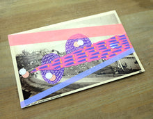 Cargar imagen en el visor de la galería, Altered Vintage Postcard Art Collage - Naomi Vona Art
