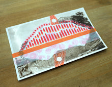 Load image into Gallery viewer, Retro Old Postcard Of Norwich Castle Altered By Hand - Naomi Vona Art
