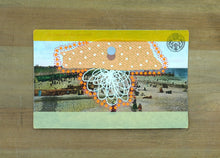 Cargar imagen en el visor de la galería, Art Collage On Vintage Postcard Of Lowestoft City - Naomi Vona Art
