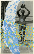 Cargar imagen en el visor de la galería, Prince Henry Gower Monument Vintage Collage - Naomi Vona Art

