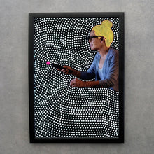 Cargar imagen en el visor de la galería, Dotty Black And White Fine Art Print, Dark Creepy Weird Fashion - Naomi Vona Art
