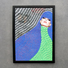 Charger l&#39;image dans la galerie, Elegant Fashion Portrait Manipulated By Hand - Naomi Vona Art
