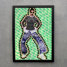 Cargar imagen en el visor de la galería, Neon Green Fashion Print Made To Order - Naomi Vona Art

