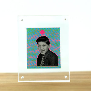 Manipulated Vintage Portrait Of Smiling Young Boy - Naomi Vona Art