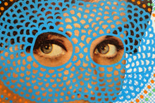 Cargar imagen en el visor de la galería, Masked Woman Original Vintage Contemporary Collage - Naomi Vona Art
