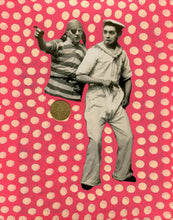 Load image into Gallery viewer, Funny Contemporary Pocket Art Collage Of Two Vintage Pirates - Naomi Vona Art
