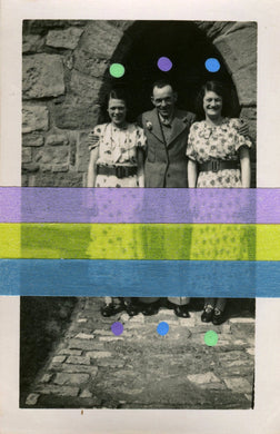 Mixed Media Analogue Collage On Vintage Photo - Naomi Vona Art