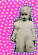 Load image into Gallery viewer, Pink Neon Art Collage On Girl Portrait Photo - Naomi Vona Art
