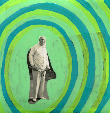 Old Man Portrait Artwork, Surreal Photography Collage - Naomi Vona Art